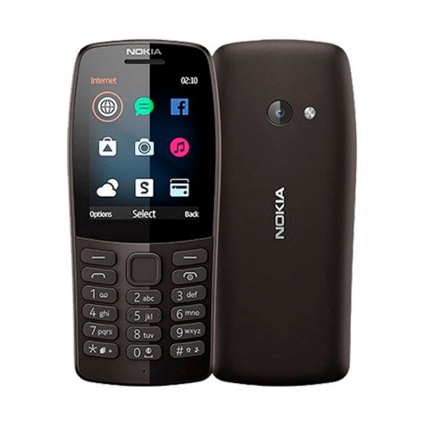 Nokia 210 negro móvil gsm dual sim 2.4'' qvga 16mb radio fm cámara vga