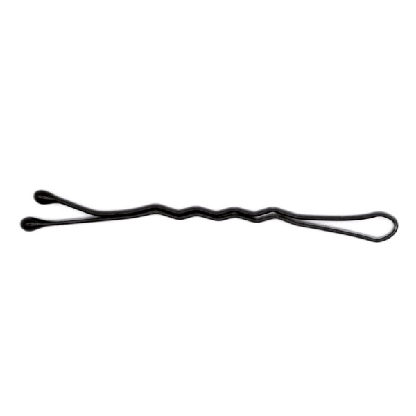 Eurostil cabello caja de clips doble onda negro negro 24un
