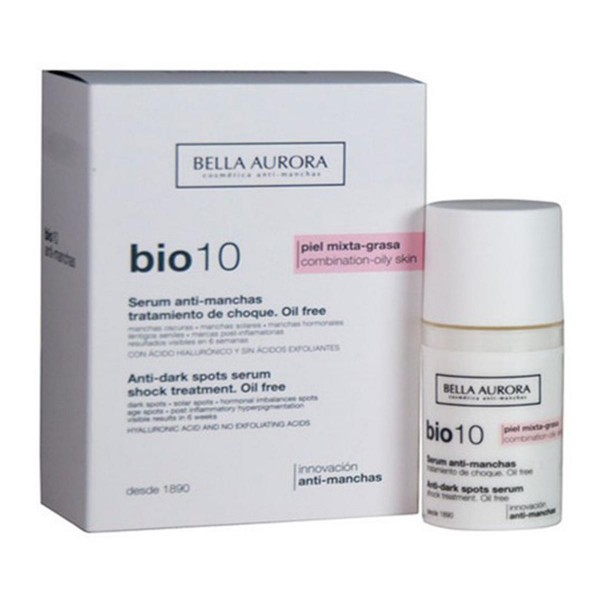 Bella aurora bio10 serum anti-manchas piel mixta grasa oil free 30ml