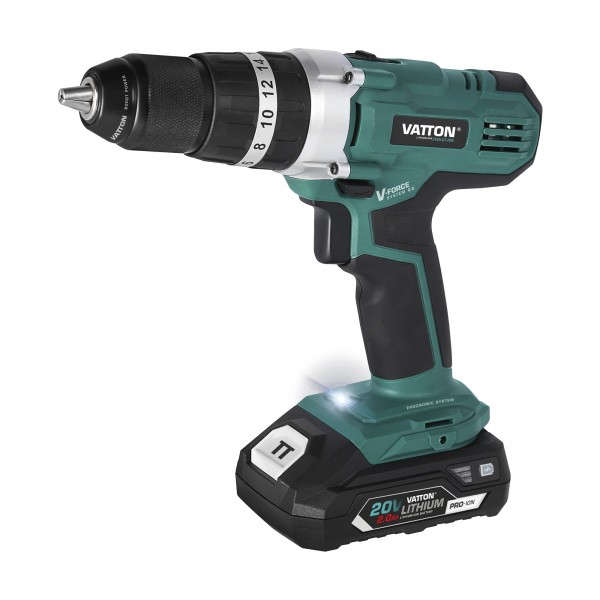 Taladro perc.vatton 20v.1 bat.2.0ah 