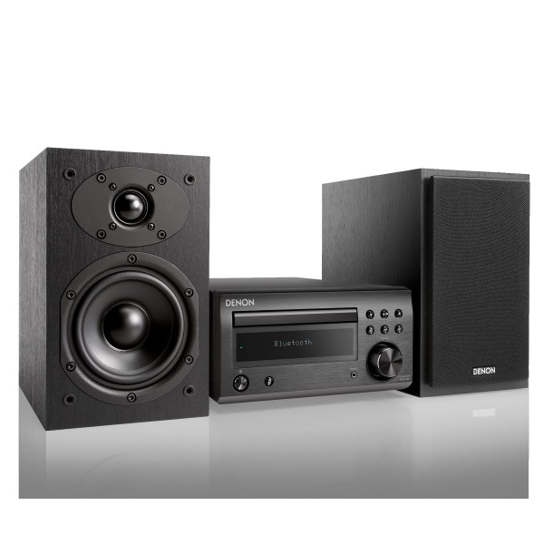 Denon dm-41 negro microcadena sistema hifi con cd y bluetooth