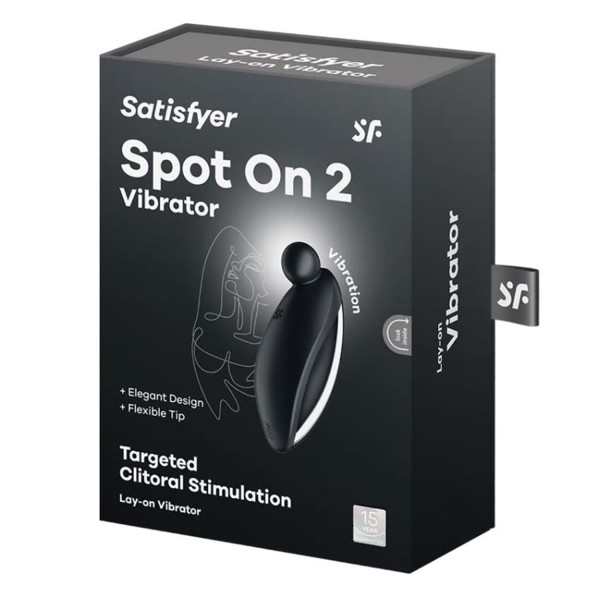 Satisfyer spot on 2 vibrador negro negro estimulacion del clitoris 1un