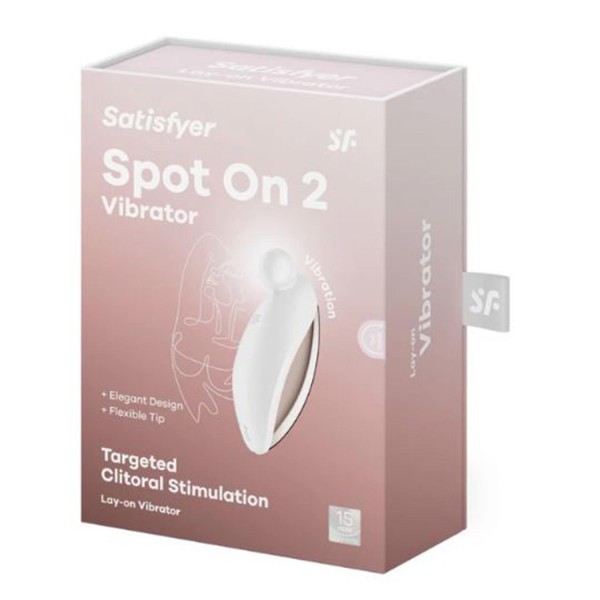 Satisfyer spot on 2 vibrador blanco estimulacion del clitoris 1un