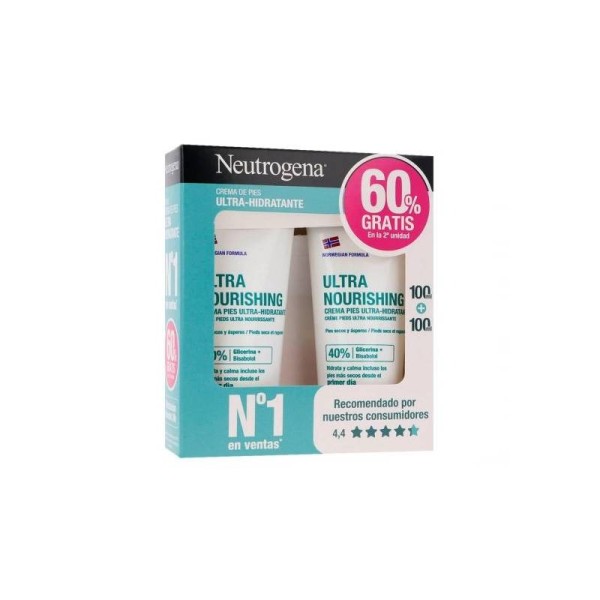 Neutrogena Crema Para Pies Ultra Hidratante 2x100 ml Promo