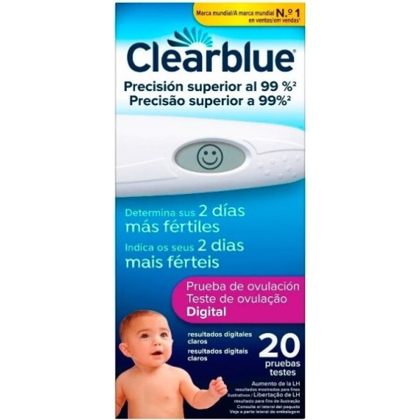 Test De Ovulacion Digital Clearblue 20 Unidades