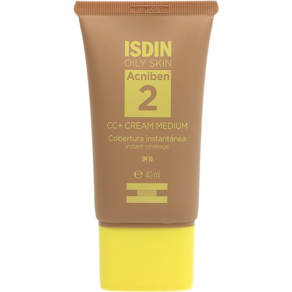 Isdin Oily Skin Acniben 2 Cc+ Cream Medium 40ml