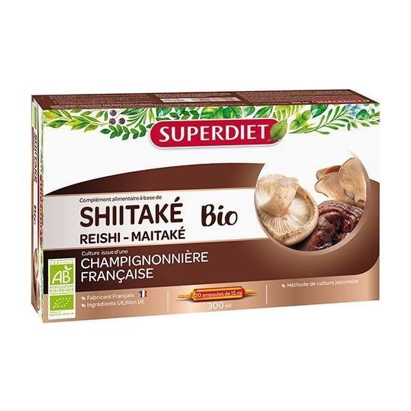 Superdiet Shitake Maitake Reishi Bio 20