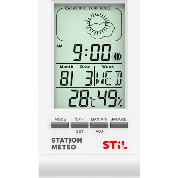 Mini estación meteorológica, blanca