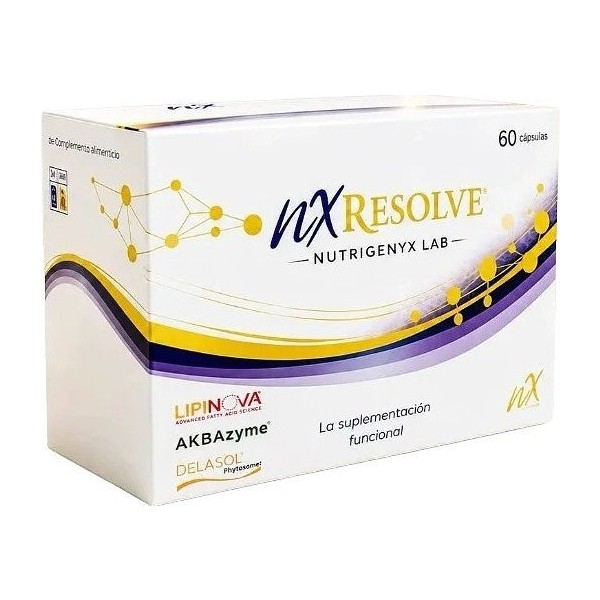 Nutrigenyx Lab Nx Resolve Complemento Alimenticio 30 Cápsulas Blandas + 30 Cápsulas Duras