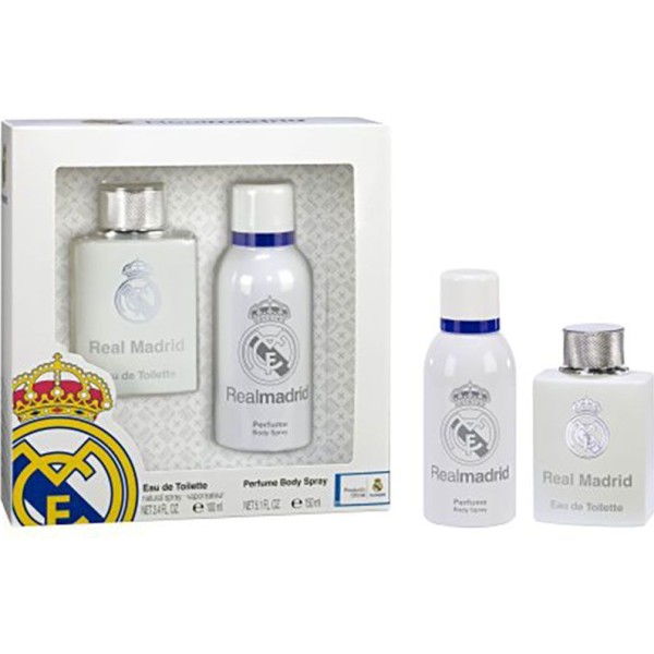 Estuche real madrid con colonia 100 ml y desodorante en spray 150 ml