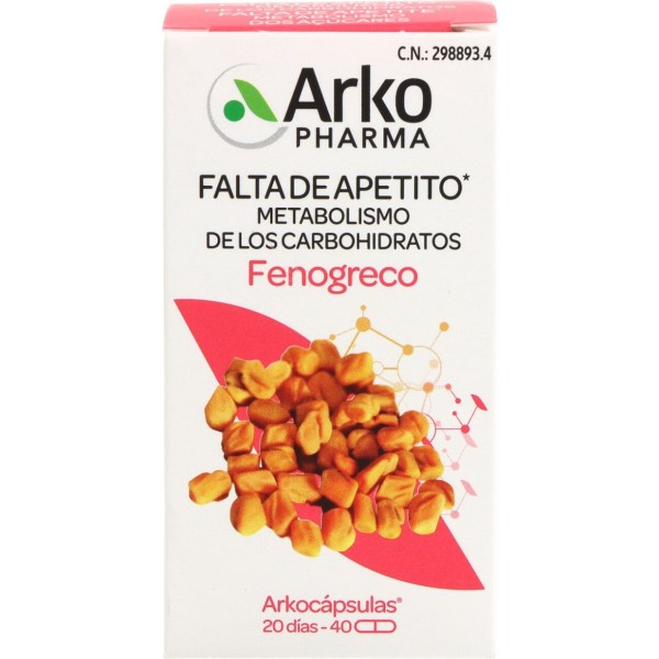 Arkopharma Arkocápsulas Fenogreco 40 Cápsulas